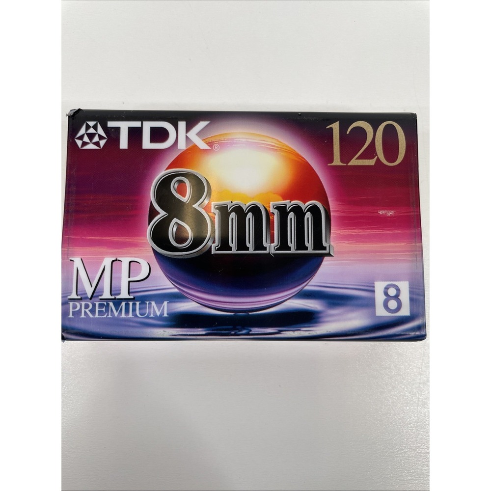 TDK 8mm‎ 120 Minute MP Premium Camcorder Videotape New Sealed